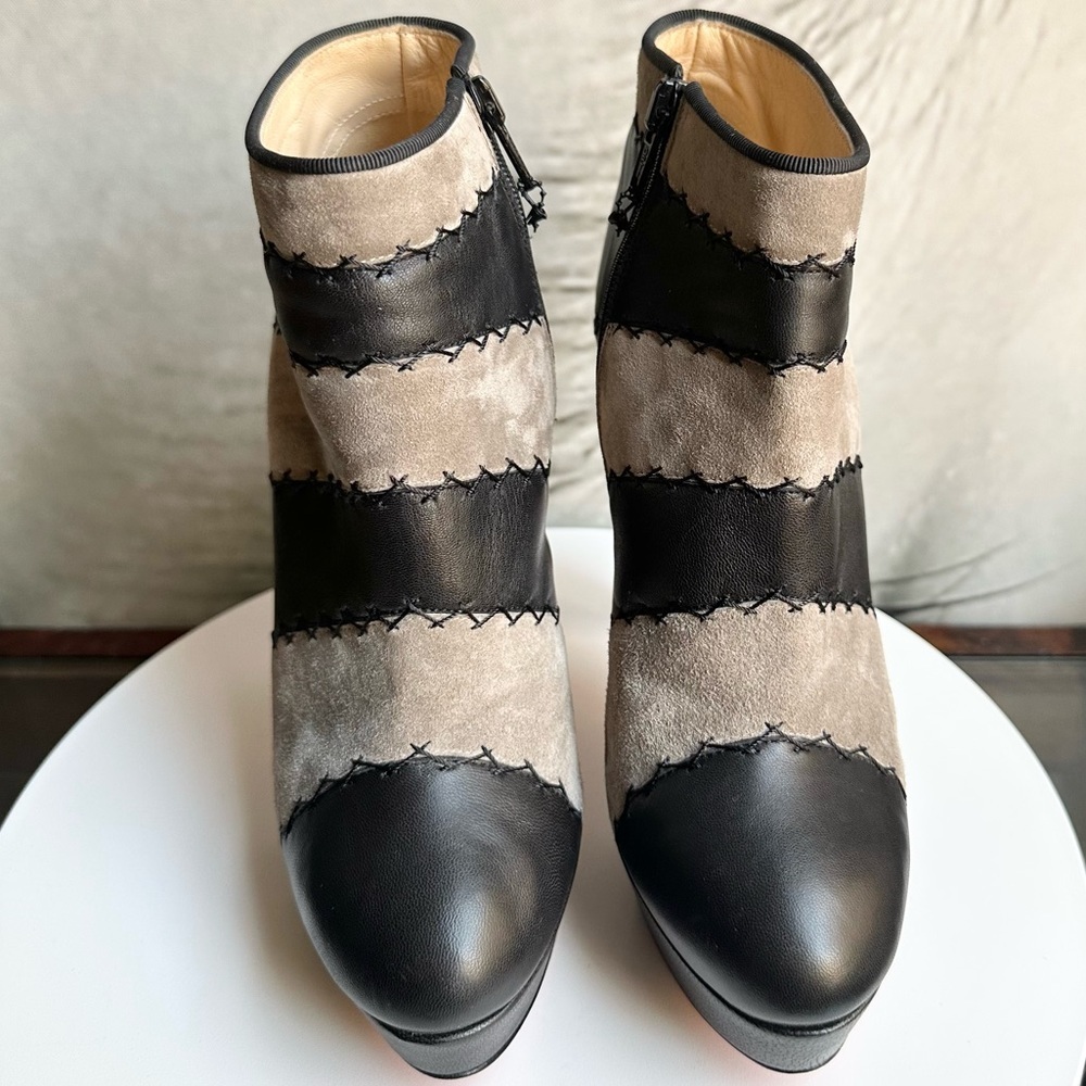 🌺CHRISTIAN LOUBOUTIN 🌺 Booty Black and Gray Platform Size : 35.5 - Picture 7 of 17